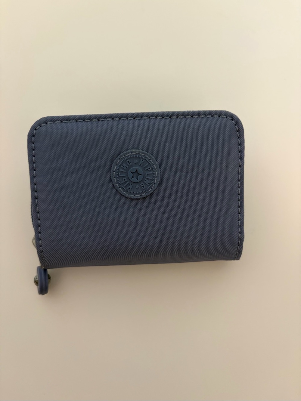 Kipling Zip/button Card Wallet in a purple/Blue
